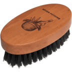 Beard Brush - Oval Shaped Pear Wood With Natural Bristles