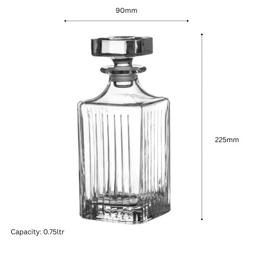 Broadway 3 Piece Whisky Decanter Set, In Gift Box