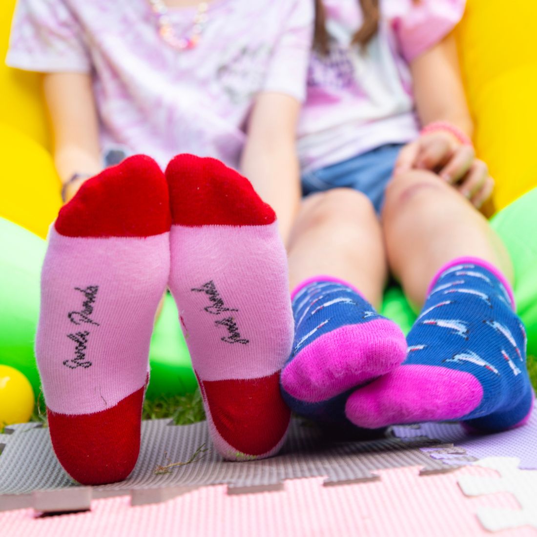 Penguin Matching Bamboo-Blend Sock Set, Adult & Child