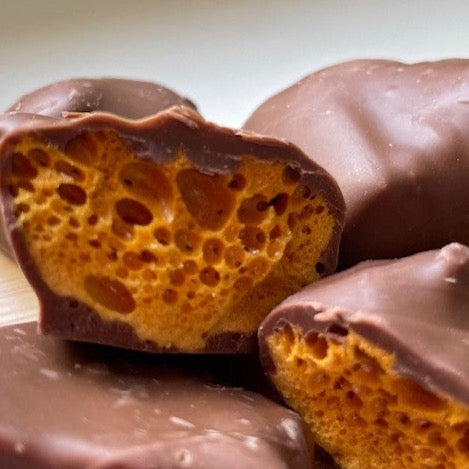 Chocolate Honeycomb, Handmade Milk Chocolate Cinder Toffee (250g)