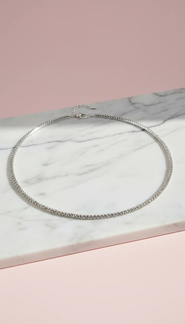 Diamante Crystal Choker Necklace