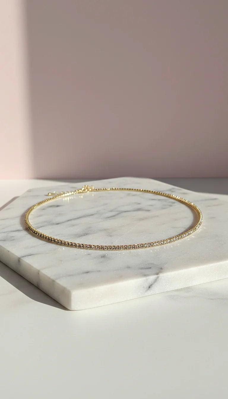 Diamante Crystal Choker Necklace