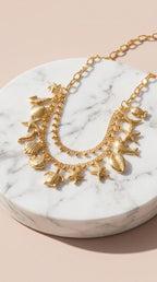 Seashell Gold Plated Stainless Steel Charm Necklace