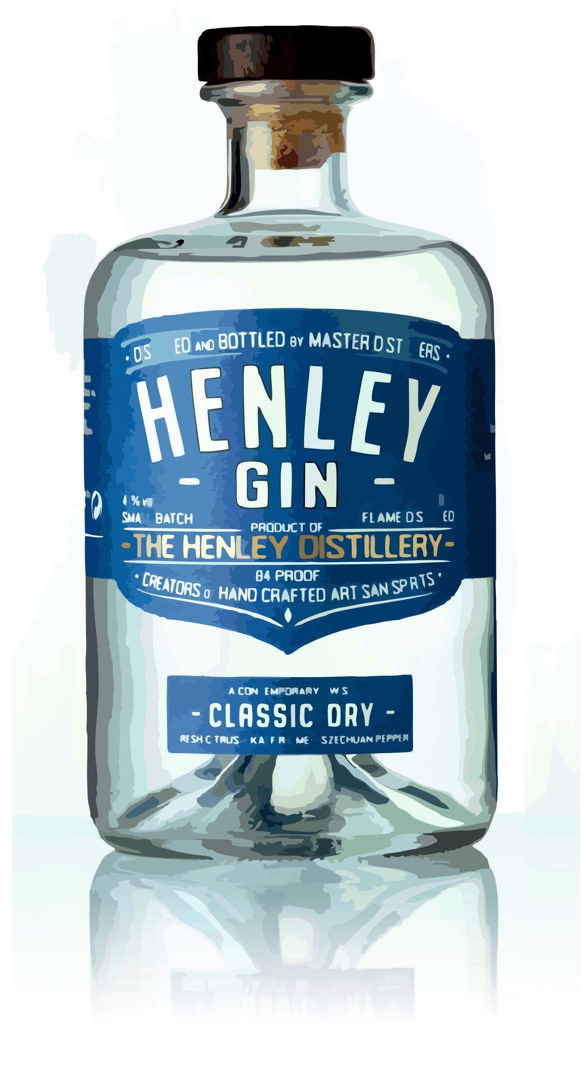 Handmade Henley Classic Dry Gin Ganache in Milk Chocolate