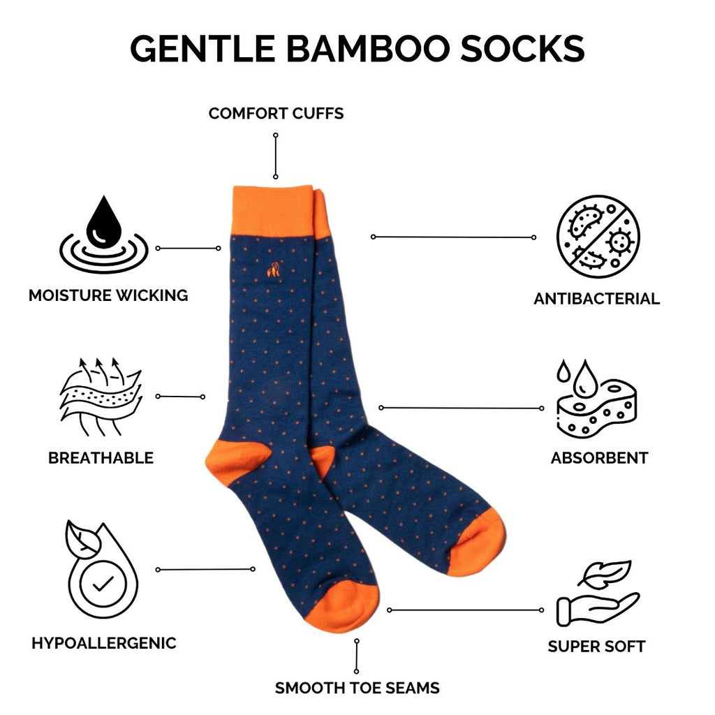 Flamingo Comfort Cuff Bamboo-Blend Socks