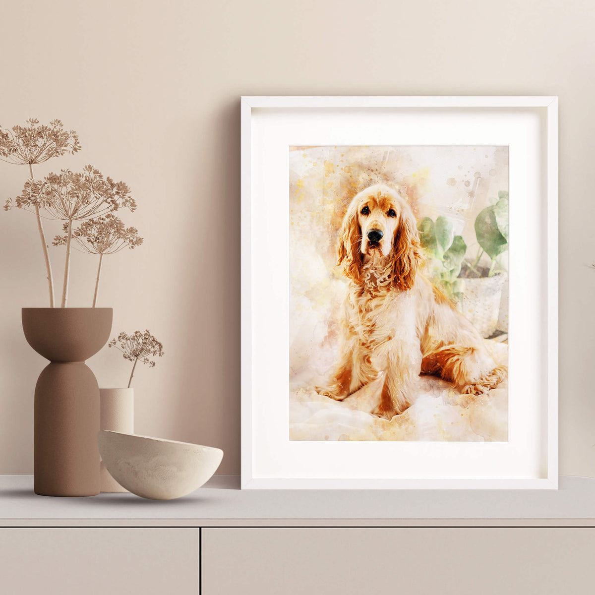 Personalised Watercolour Pet Portrait