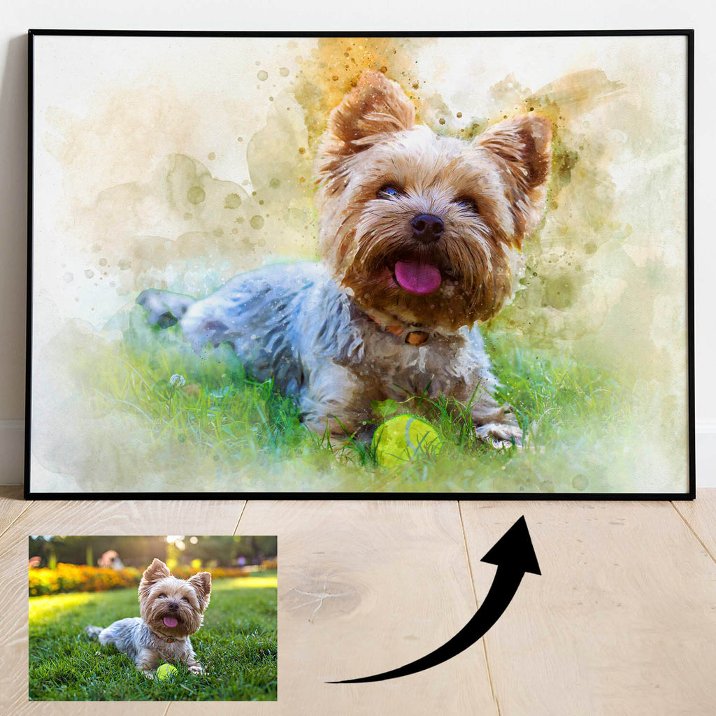 Personalised Watercolour Pet Portrait