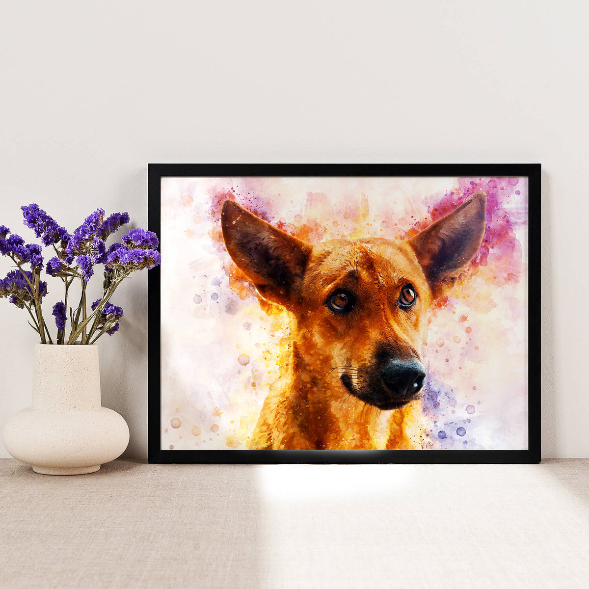 Personalised Watercolour Pet Portrait