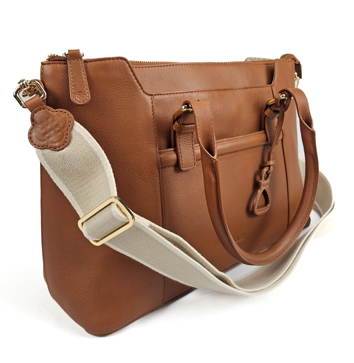 Elizabeth Leather Workbag, Handmade by Saddler, Practical, Spacious & Elegant Design