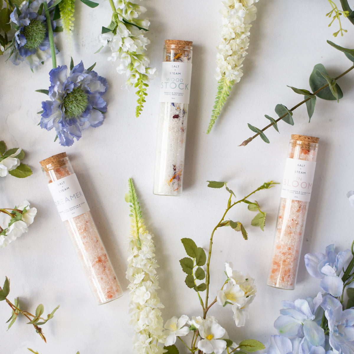 Flower Power Bath Salt Set