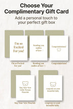 The Cozy Blue Boucle Baby Bear & Blue Rainbow Personalised Gift Box