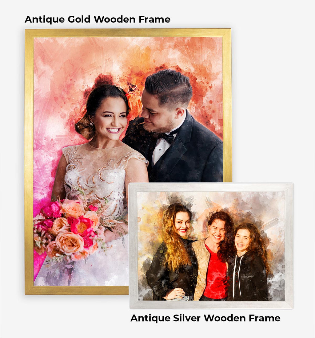 Personalised Watercolour Portrait – Landscape