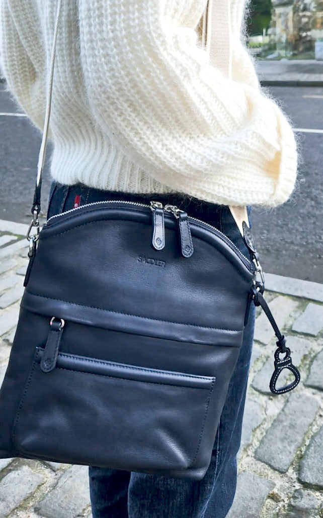 Kimberley Leather Crossbody Bag, Handmade by Saddler