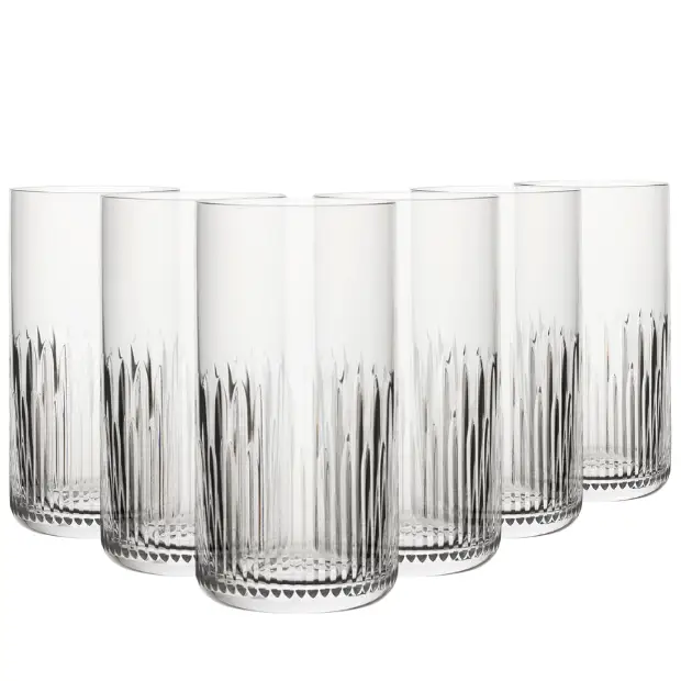 Whitley Highball Glasses - 390ml - Set of 6