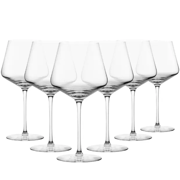 Edge Burgundy Glasses - 730ml - Set of 6