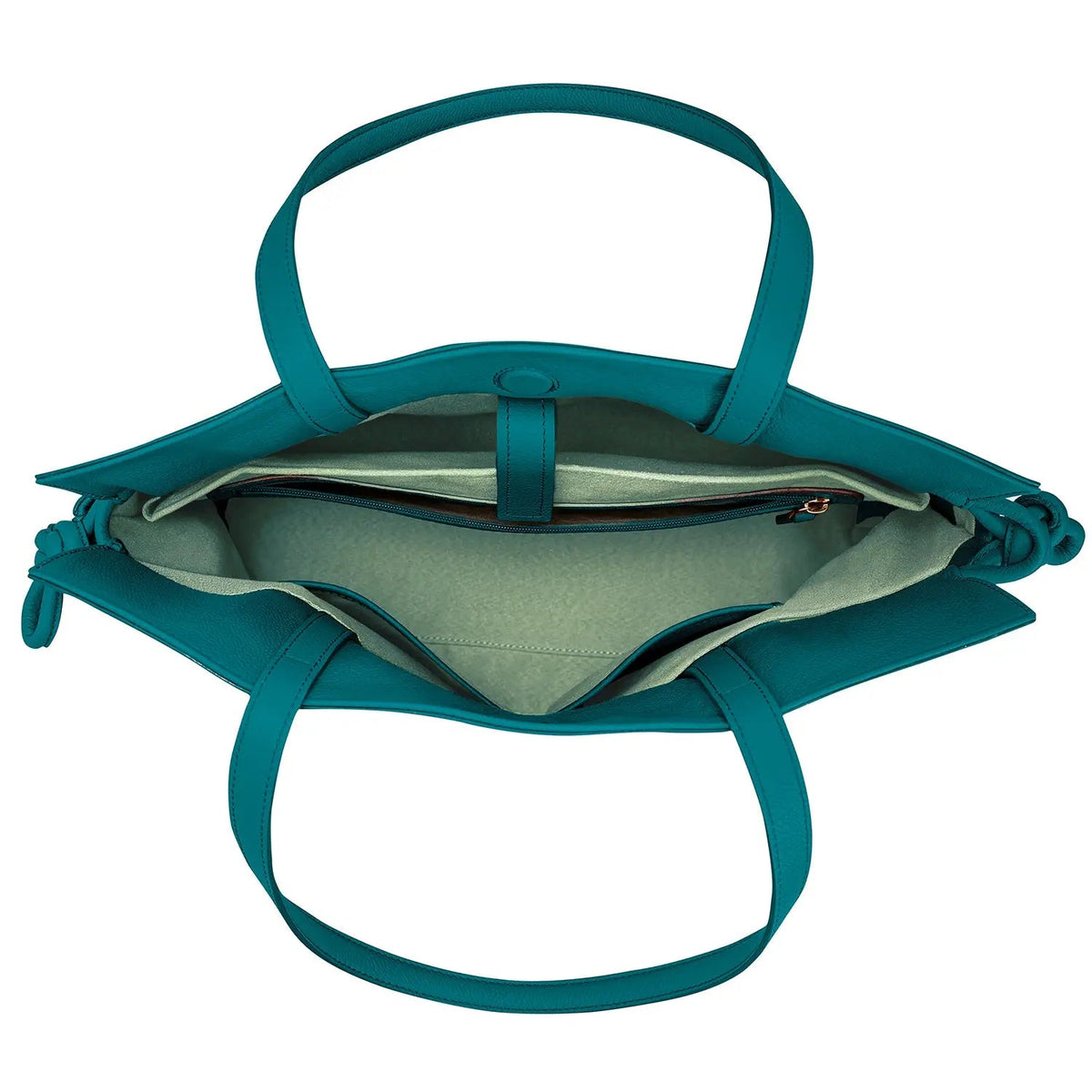 Large Emma Laptop Tote, Teal