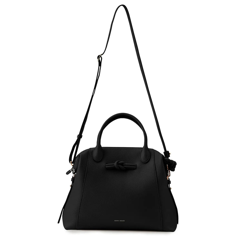 Wimbledon Leather Laptop Backpack, Black