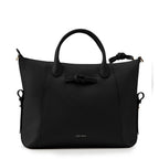 Wimbledon Leather Laptop Backpack, Black