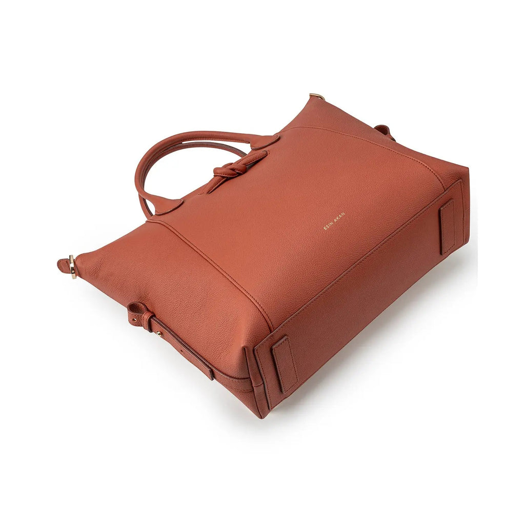 Wimbledon Leather Laptop Backpack, Terracotta