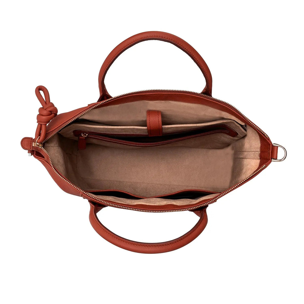 Wimbledon Leather Laptop Backpack, Terracotta