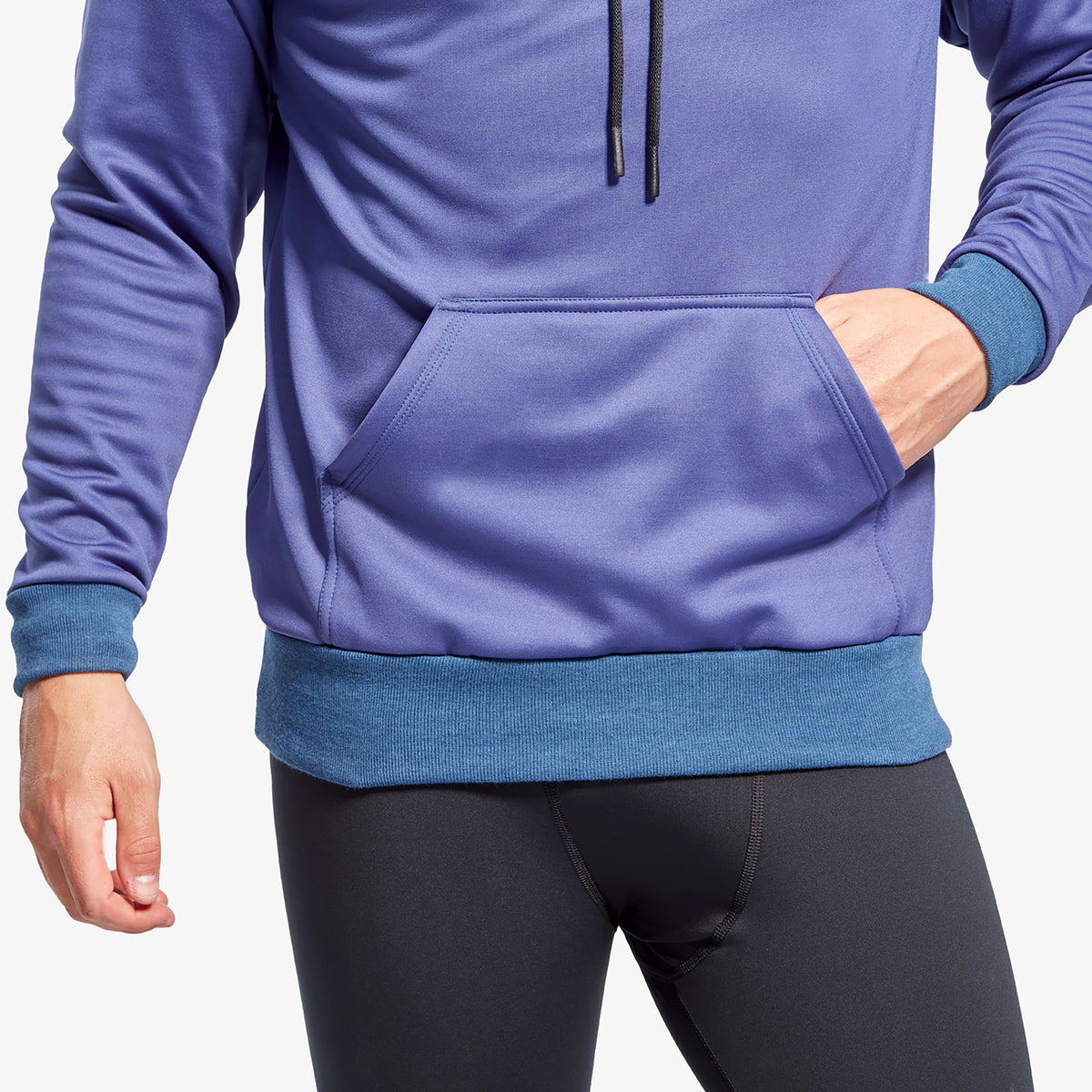 Men's Infrared Hoodie, Grey & Blue