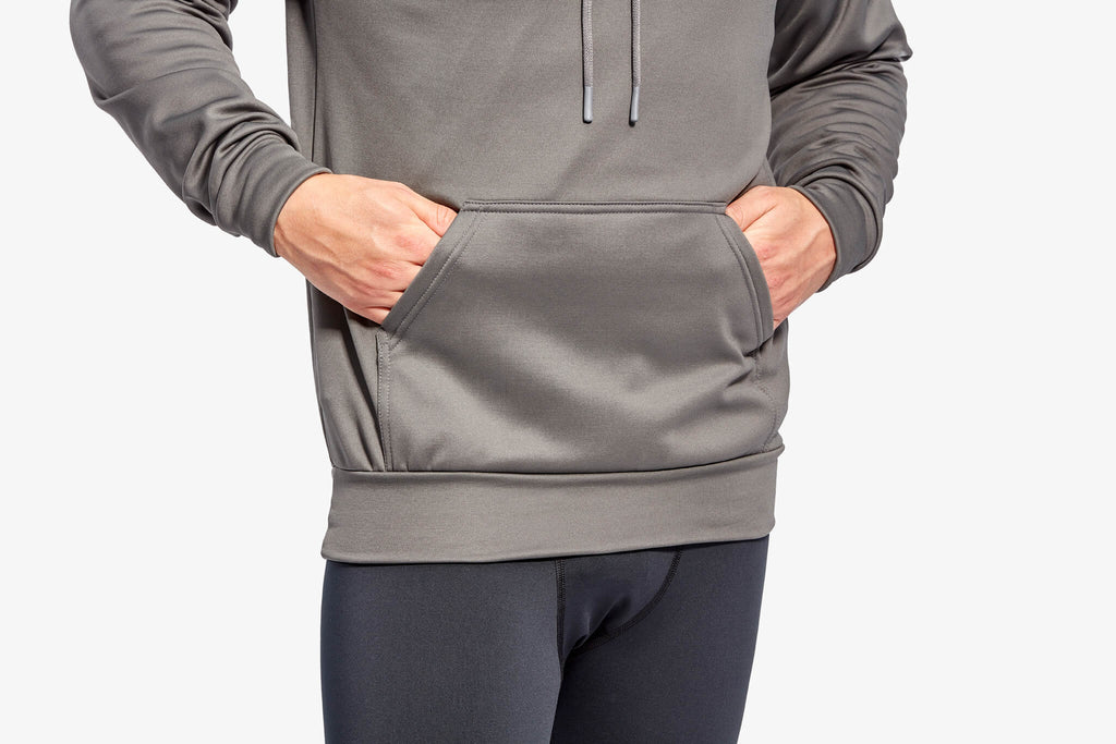 Men's Infrared Hoodie, Grey & Blue