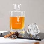 Personalised Classic Stag Square Decanter