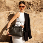 Midi Emma Convertible Tote, Black
