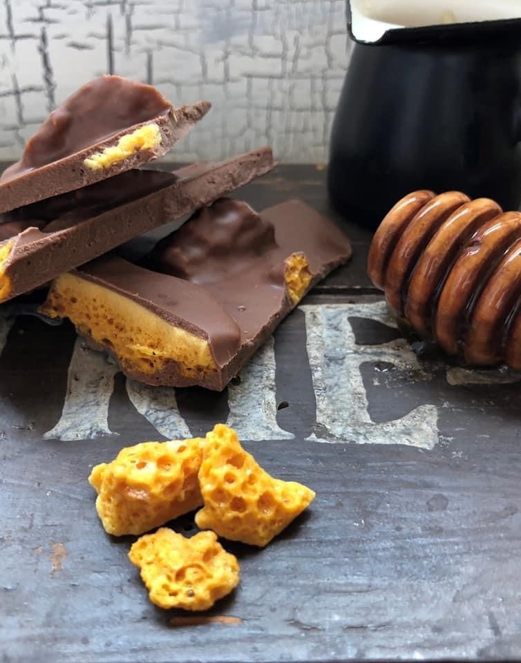 Handmade Fine Milk Chocolate Honeycomb Shards