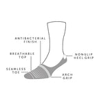 Black No-Show Bamboo-Blend Socks