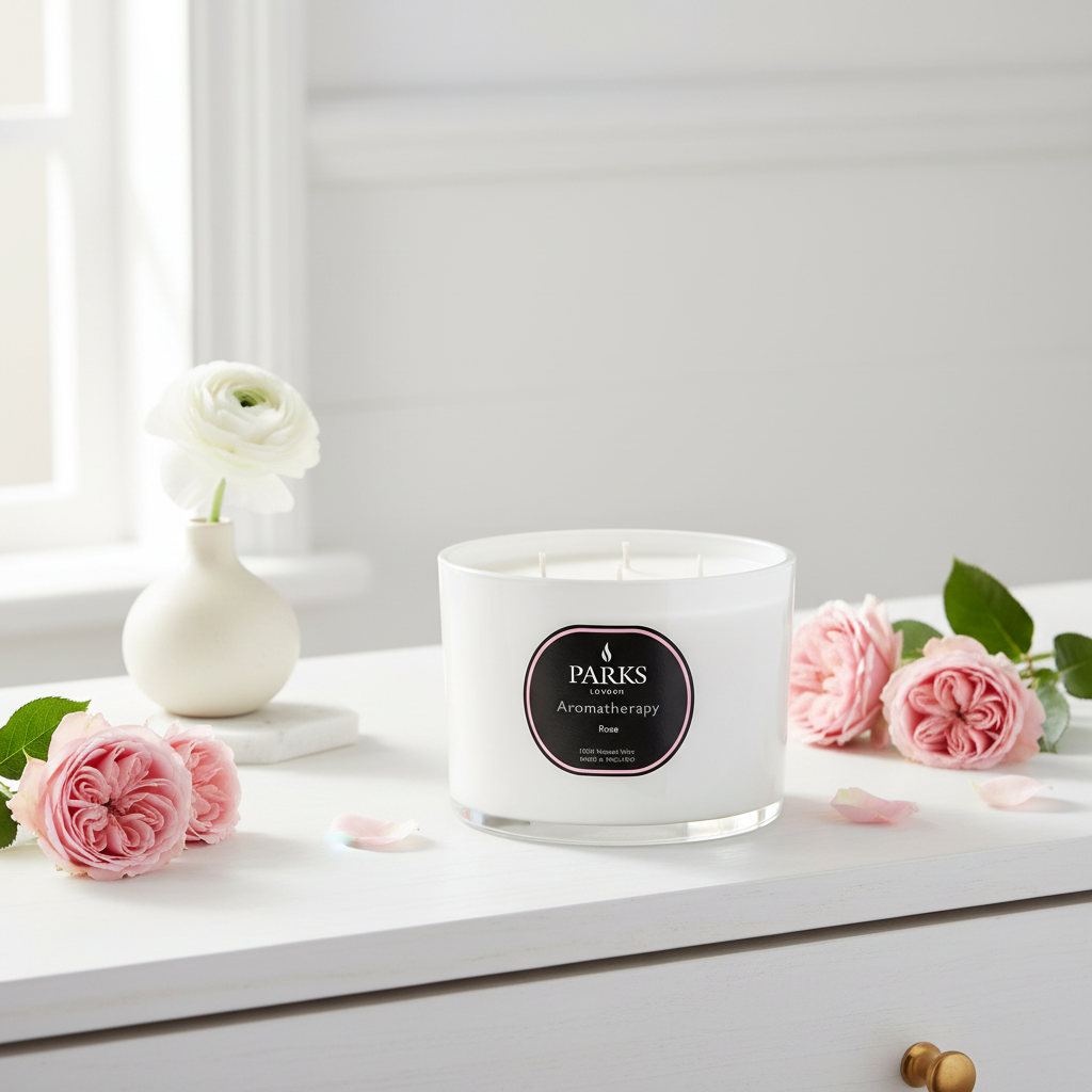Rose 350g 3 Wick Candle