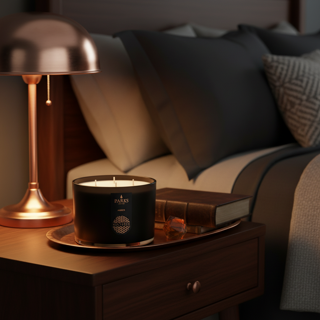 Amber 3 Wick Scented Candle 350G