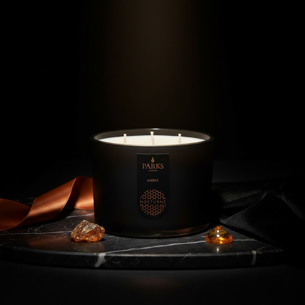 Amber 3 Wick Scented Candle 350G