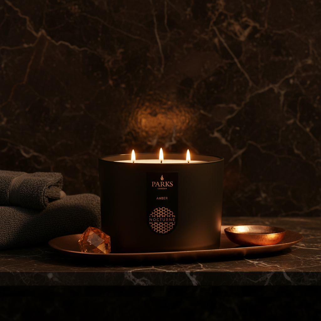 Amber 3 Wick Scented Candle 350G