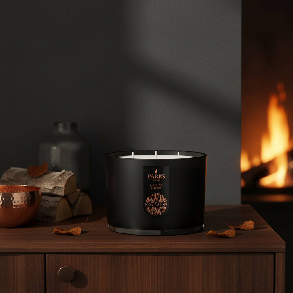 Fireside Embers 3 Wick Scented Candle 350G