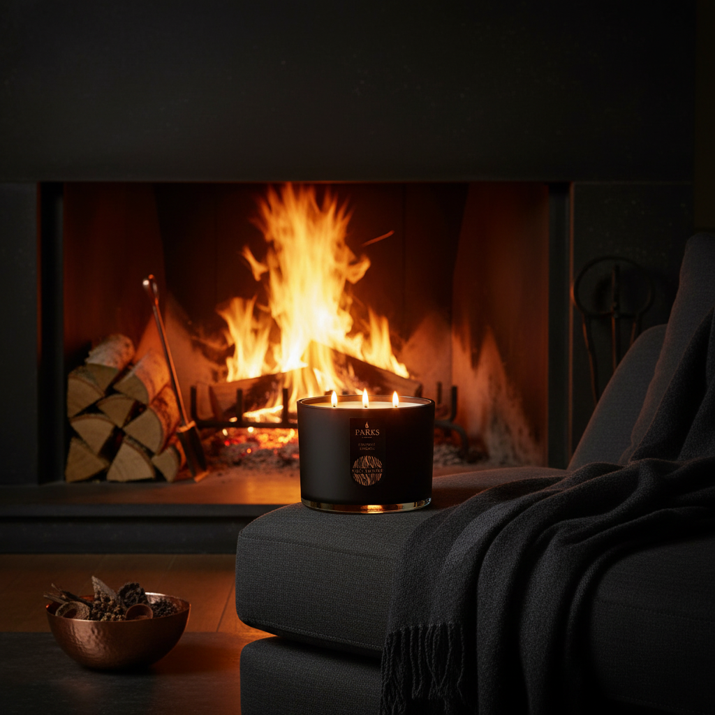 Fireside Embers 3 Wick Scented Candle 350G