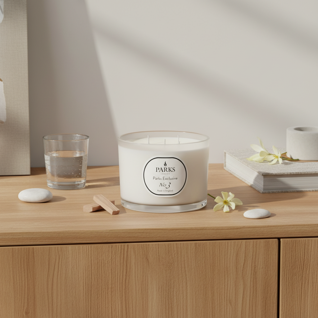 No3 - Sandalwood and Ylang Ylang 350g 3 Wick Candle