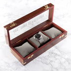 Personalised Three-Watch Wooden Box