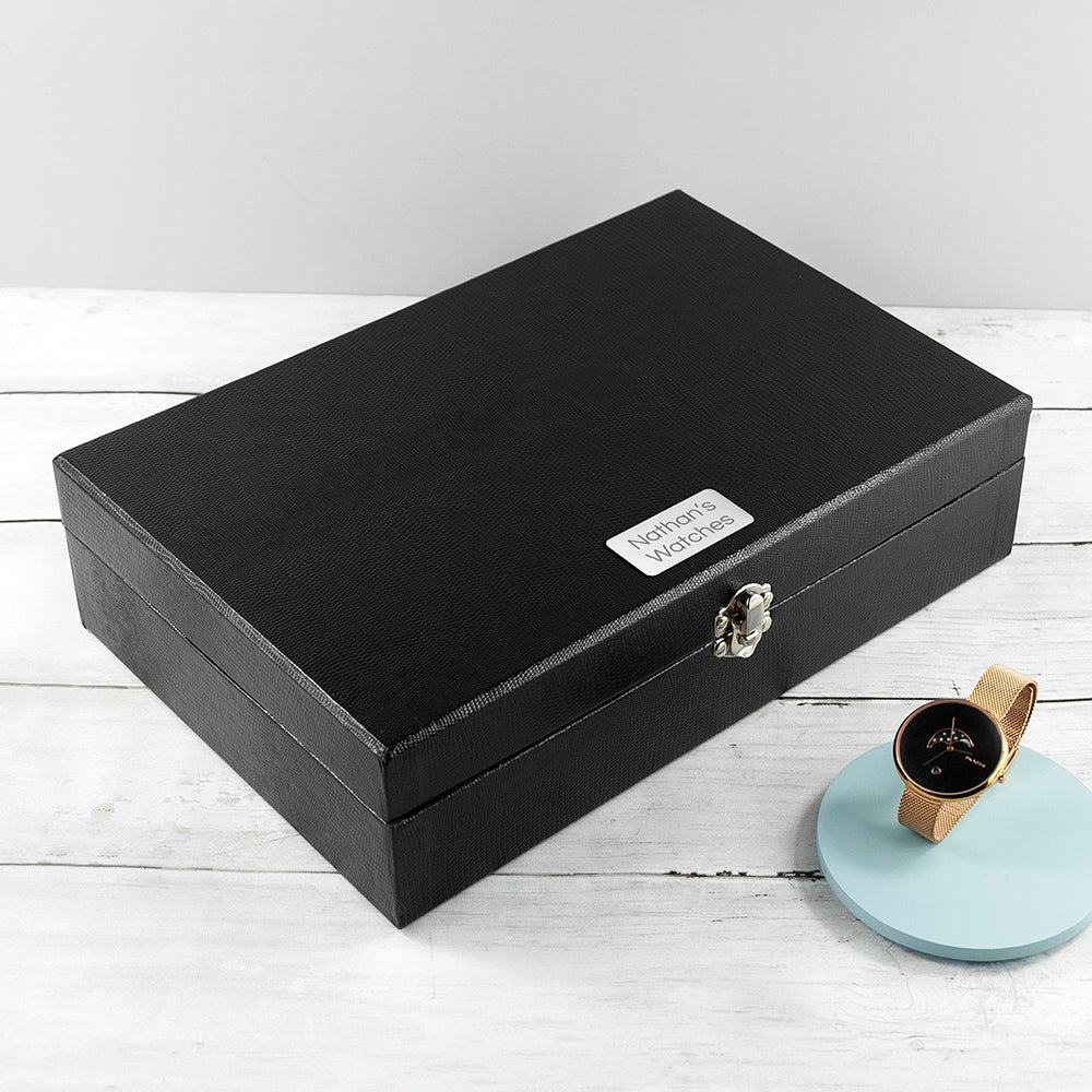 Personalised 12-Watch Storage Box