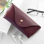 Personalised Leather Origami Glasses Case