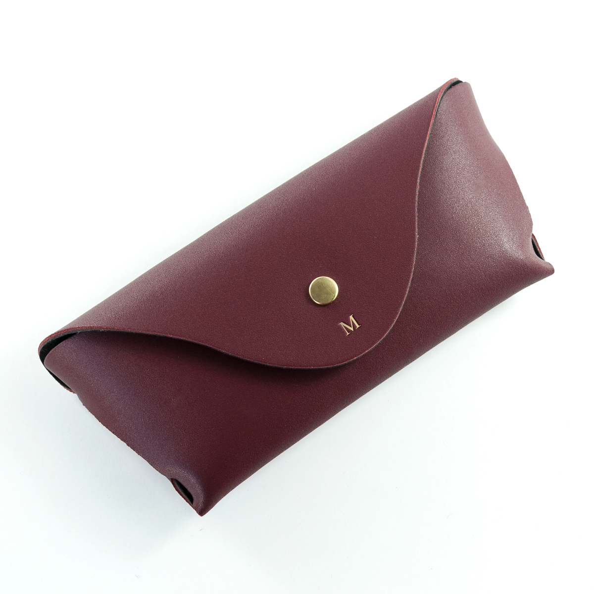 Personalised Leather Origami Glasses Case