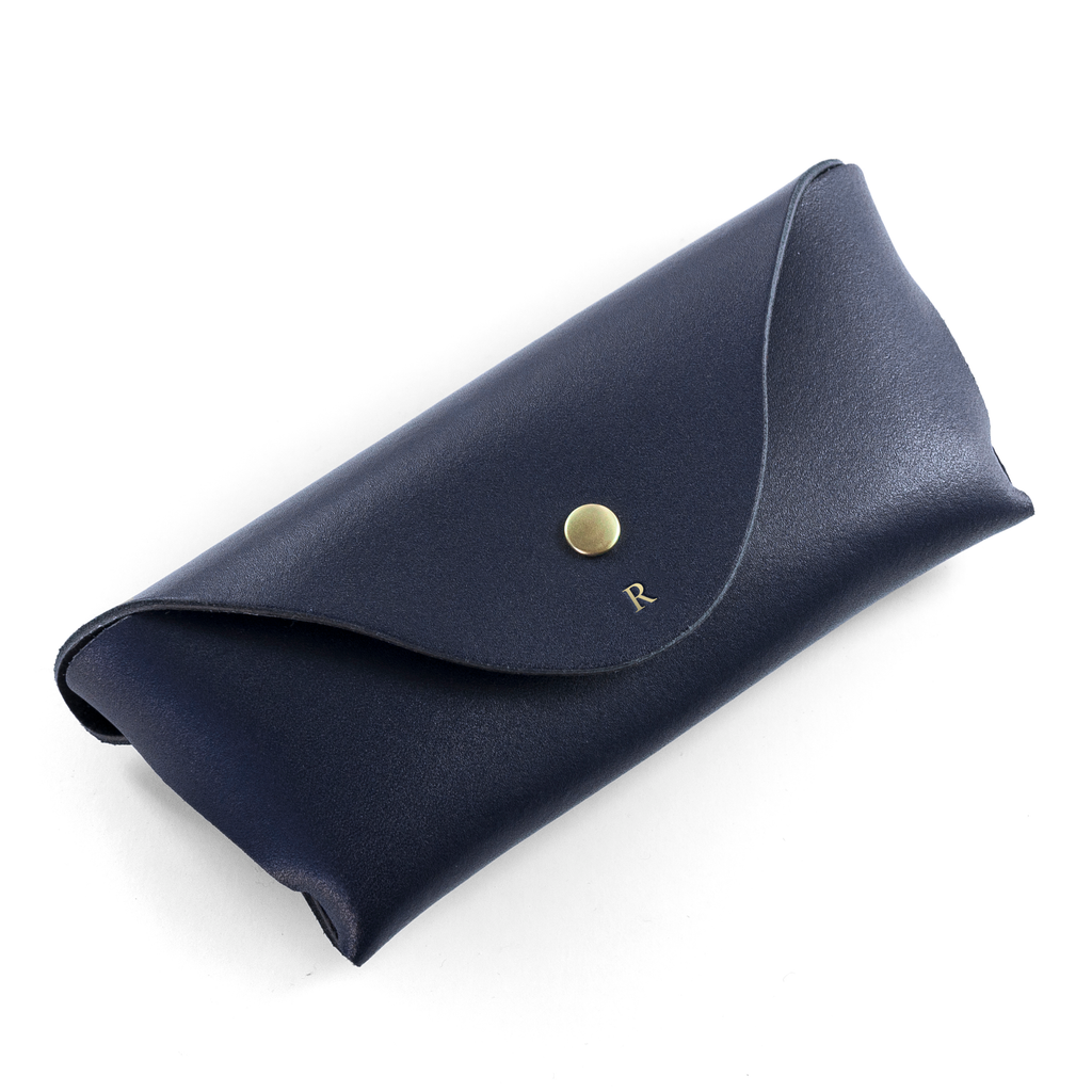 Personalised Leather Origami Glasses Case