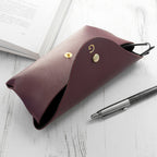 Personalised Leather Origami Glasses Case