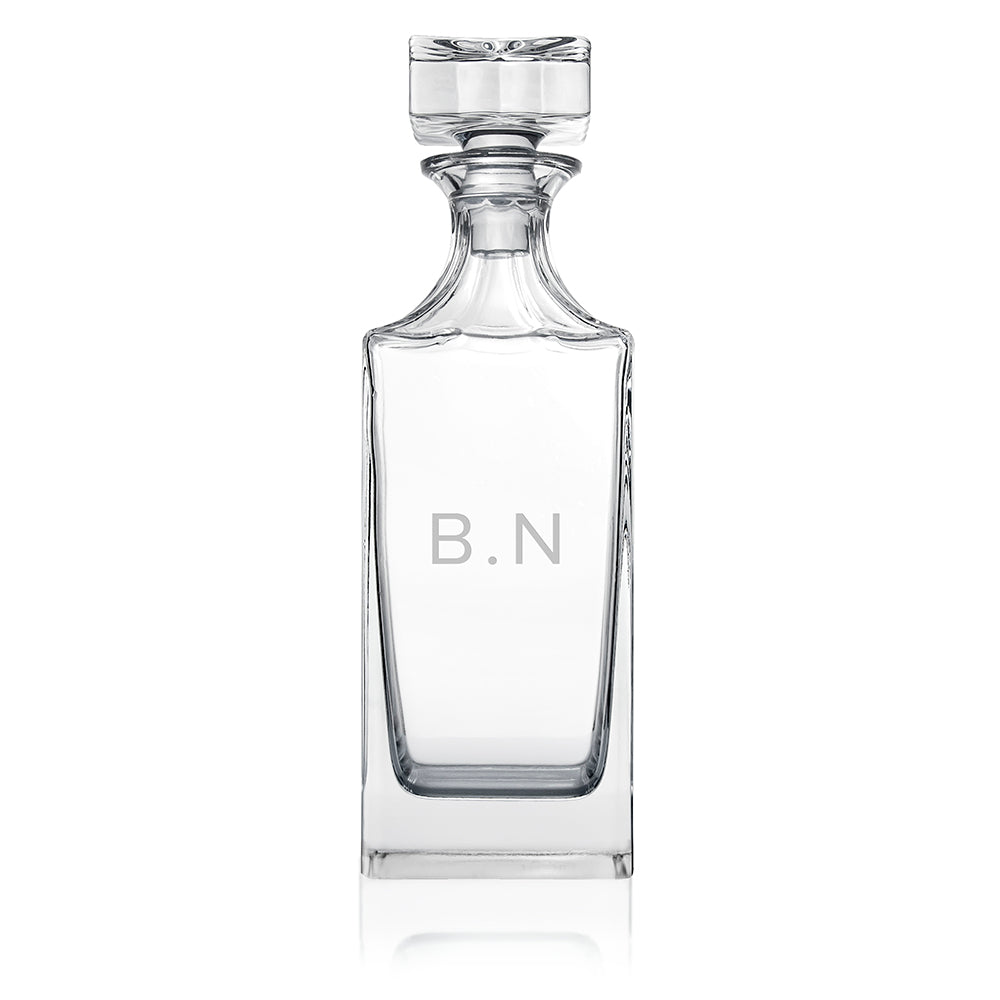 Personalised Timeless Initials Square Decanter