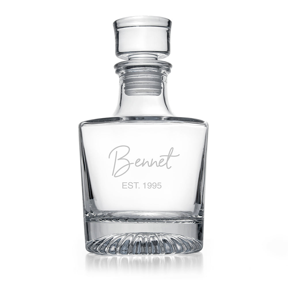 Personalised Elegance Signature Round Decanter