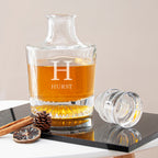 Personalised Elegance Monogram Round Decanter