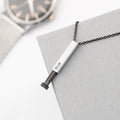 Personalised Men's Silver Hidden Message Capsule Necklace