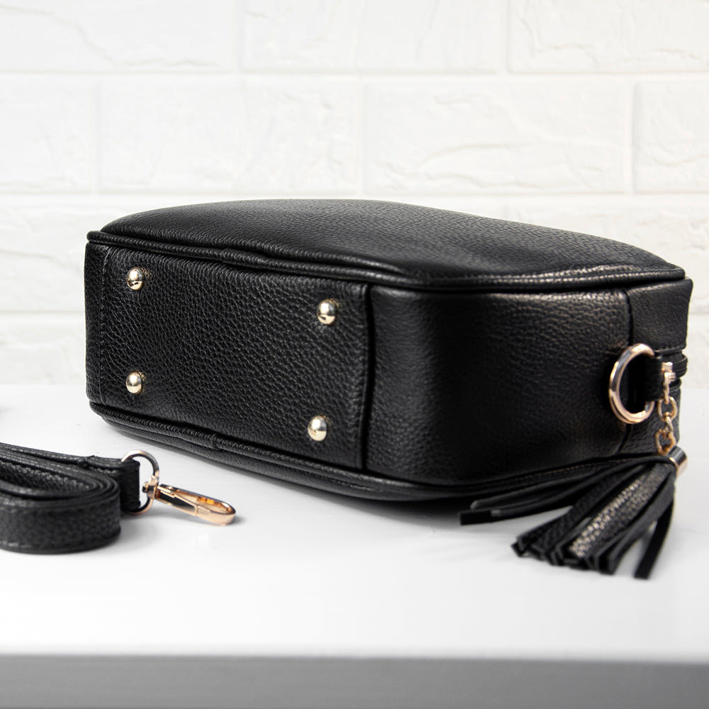 Personalised Crossbody Bag in Black