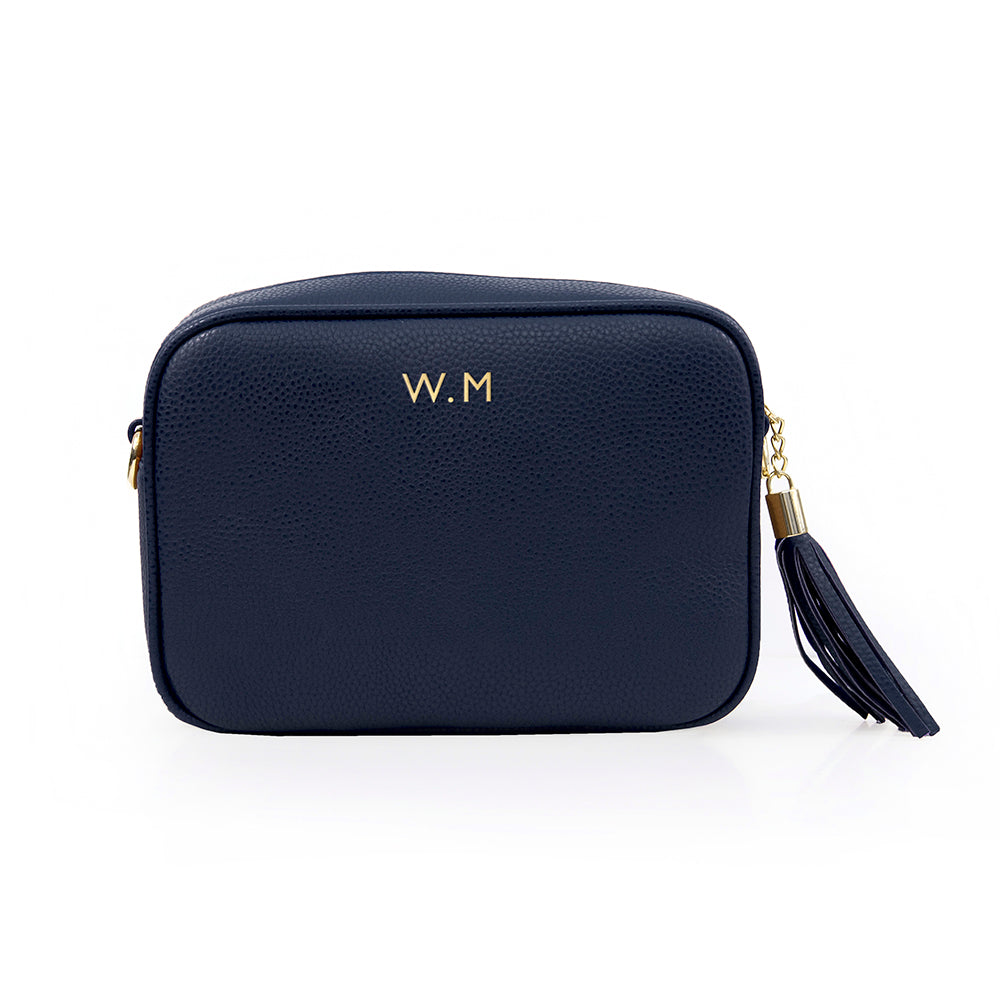 Personalised Crossbody Bag in Navy
