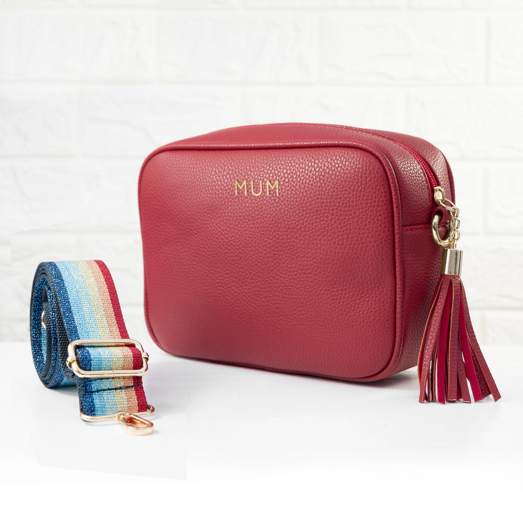 Personalised Crossbody Bag in Red